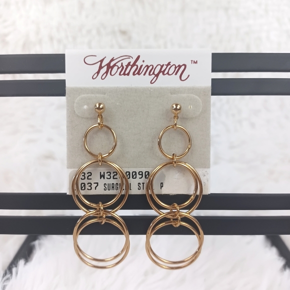 Worthington Circle Dangle Earrings - Picture 7 of 11